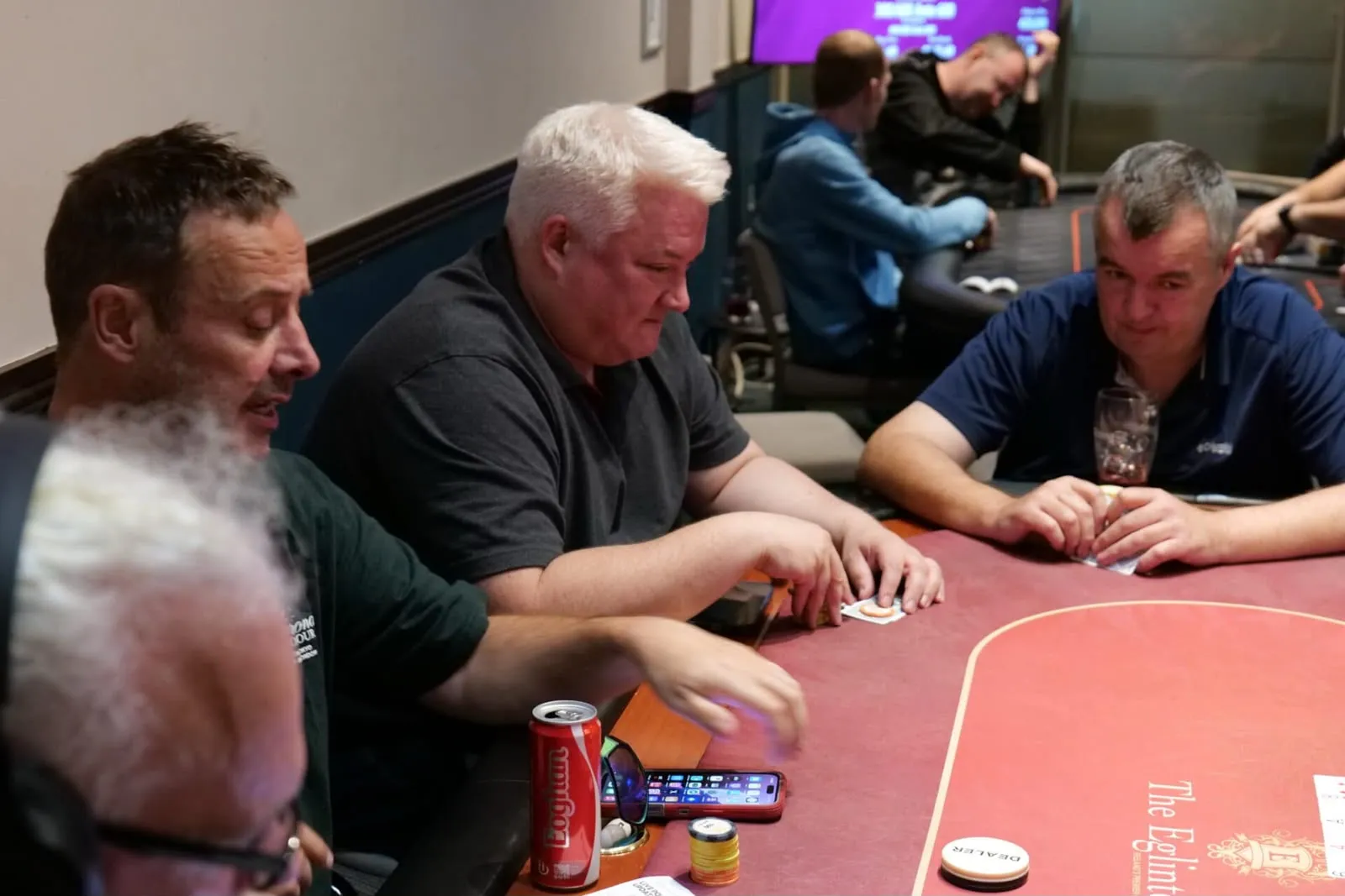 Jimbo and friends at the poker table